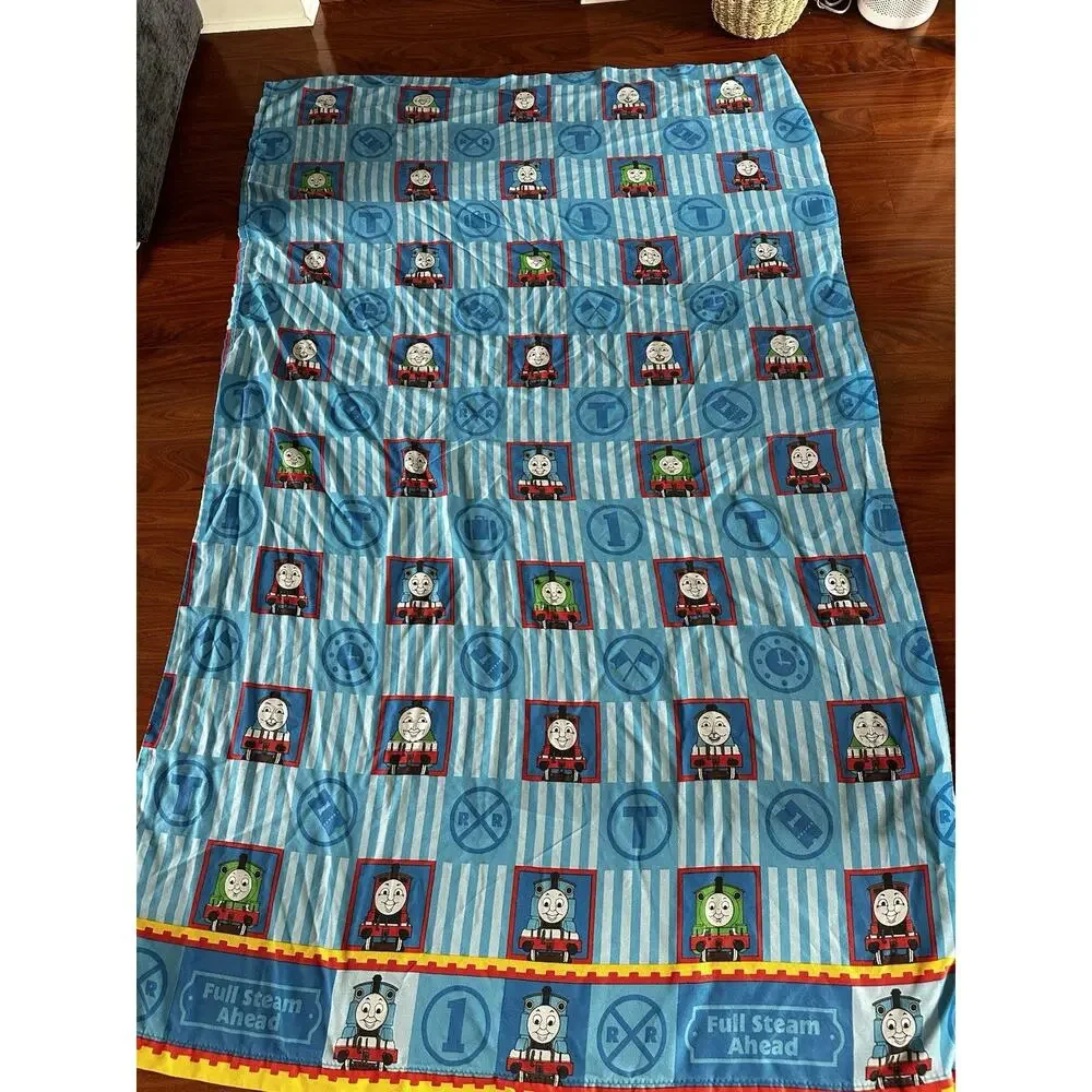 Vintage 2001 Thomas The Train Twin Comforter Bed Set - Pillowcase Fitted & Flat